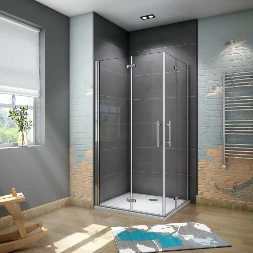 Obdelníkový sprchový kout SOLO R760, 70x76 se zalamovacími dveřmi, rohový vstup