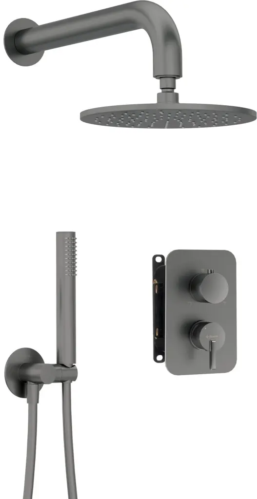 DEANTE Silia Concealed BOX, baterie Podomítkový sprchový set, s baterií BOX se sprchovou hlavicí BXYYDQSM