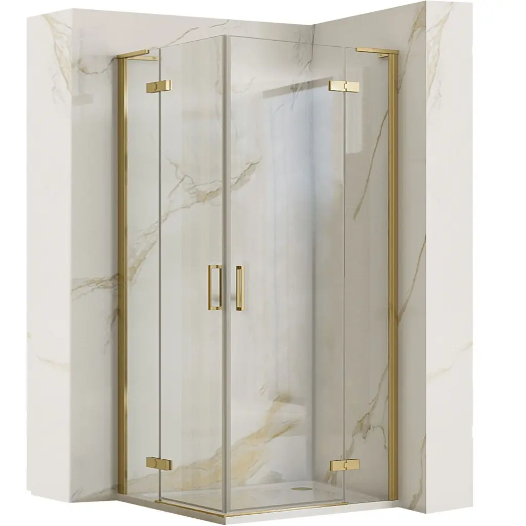REA/S Sprchová kabina Hugo 80x90 Gold Brush   Dveře: 80 Dveře: 90 KPL-K8410