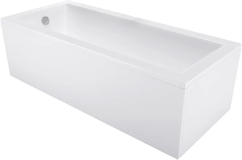 MEXEN/S Cubik obdélníková vana 180 x 90 cm s panelem, bílá 55031809000X