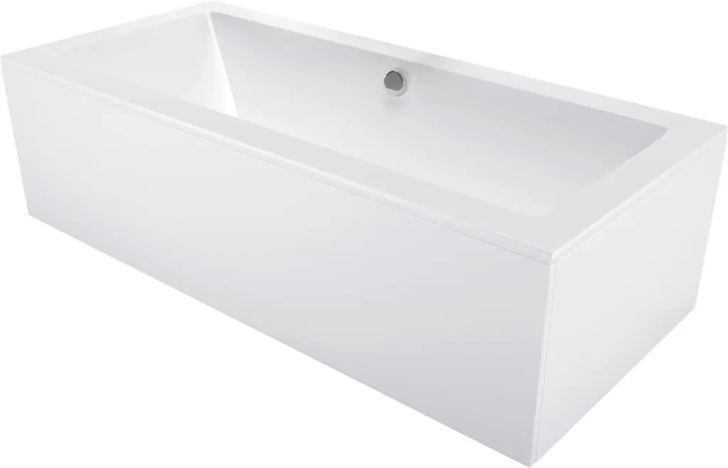 MEXEN/S Cube obdélníková vana 180 x 90 cm s panelem, bílá 55051809000X