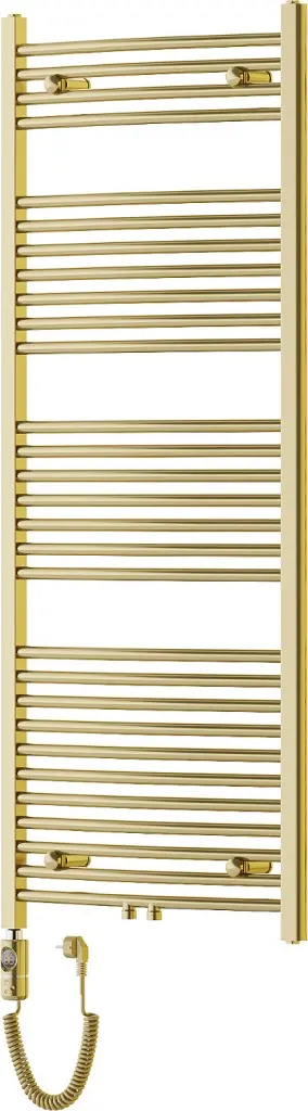 MEXEN/S Ares radiátor + topná tyč 1500 x 600 mm, 600 W, zlatá W102-1500-600-2600-50