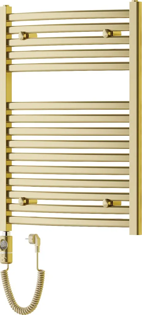 MEXEN/S Helios radiátor + topná tyč 800 x 600 mm, 600 W, zlatá W103-0800-600-2600-50