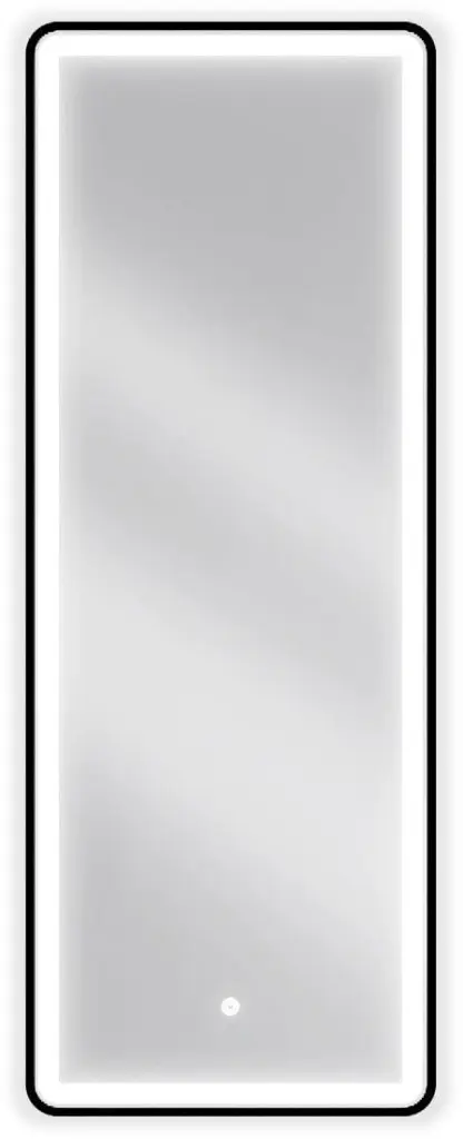 MEXEN Coro zrcadlo s osvětlením 45 x 120, LED 6000K, černý rám 9817-045-120-611-70