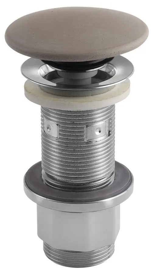 SAPHO Umyvadlová výpust 5/4“, click-clack, betonová zátka, 10-80, písková mat FG914