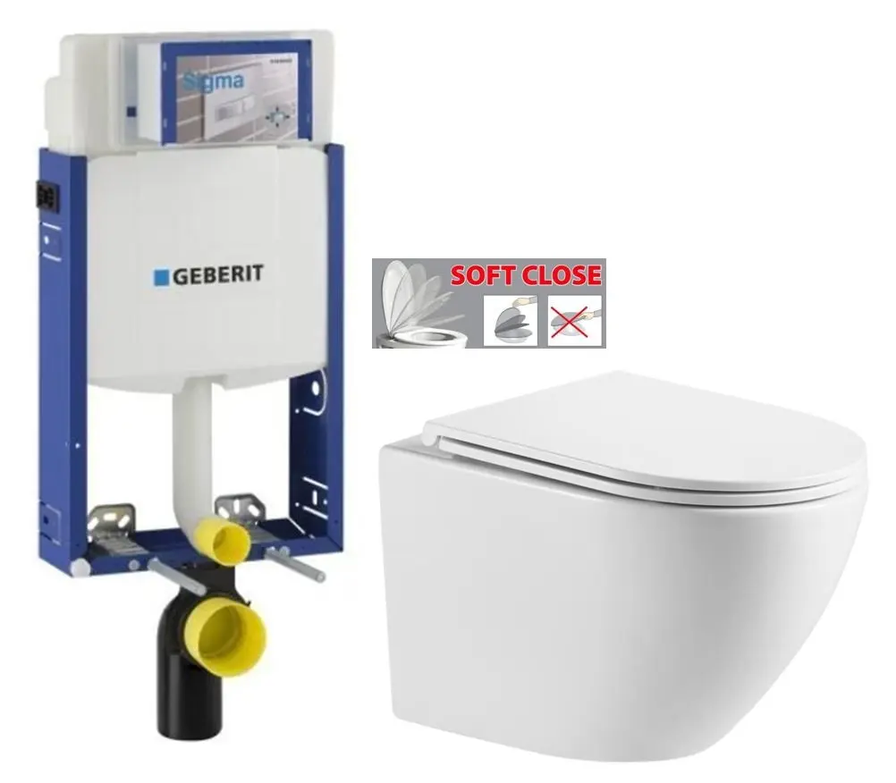 GEBERIT KOMBIFIX ECO, nádržka UP 320 bez tlačítka + WC INVENA LIMNOS /VÍROVÉ SPLACH/ WITH SOFT, včetně soft/close sedátka 110.302.00.5 LI1