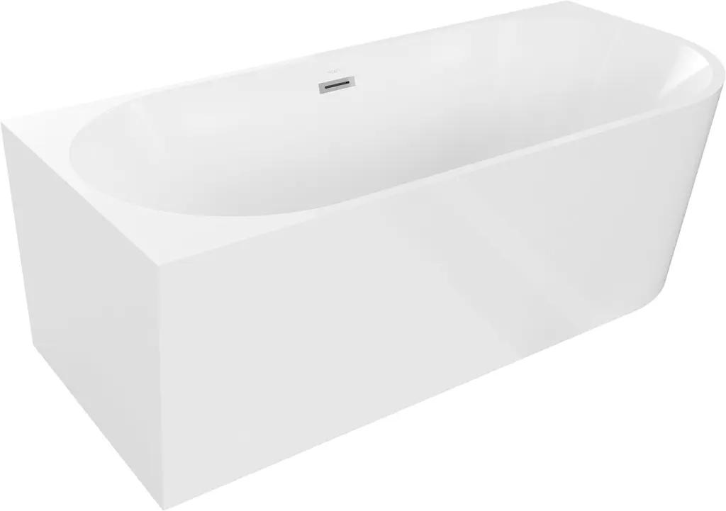 MEXEN/S Mia vana volně stojící rohová levá 160 x 75, bílá, sifon a přepad chrom 52691607500L-01
