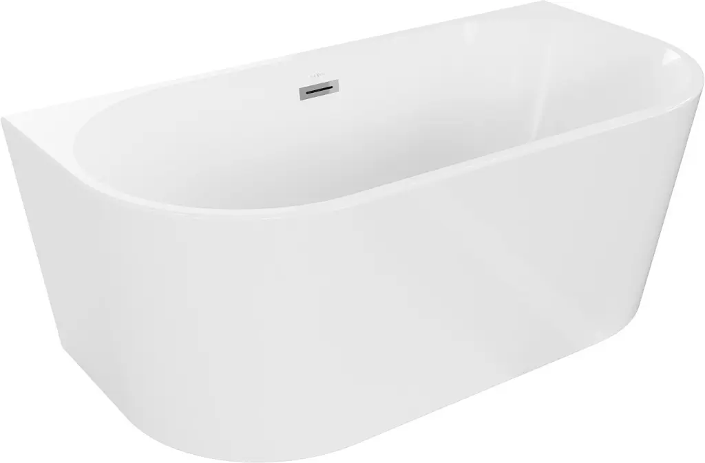 MEXEN Oval vana volně stojící 150x75cm bílá bez krytky přepadu a zátky 52671507500-SS