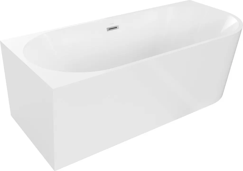 MEXEN Mia vana volně stojící levá 170x80, bílá bez krytky přepadu a zátky 52691708000L-SS