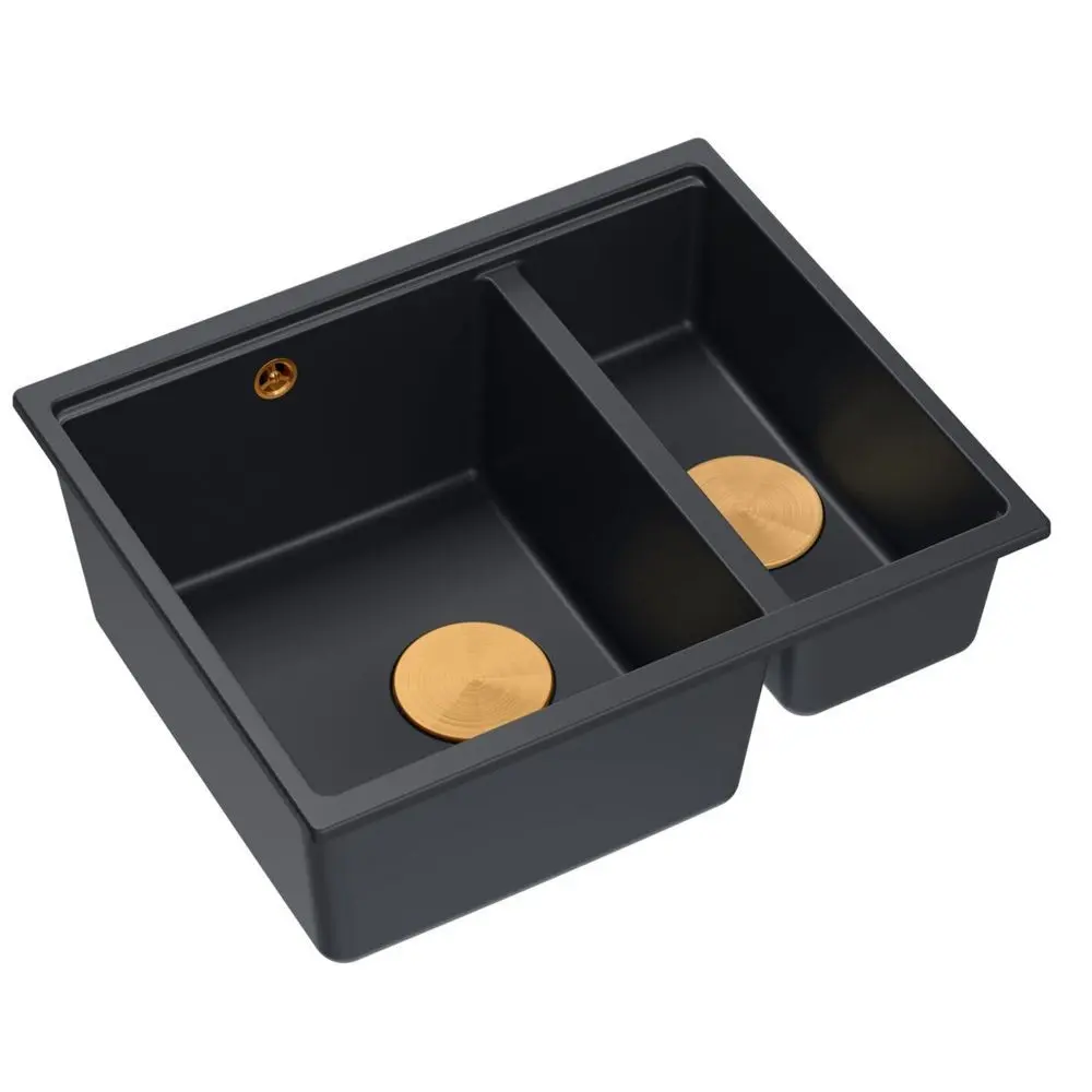 Quadron Granitový dřez Logan 150 Black Černý HCQL5646U7-BLM_U