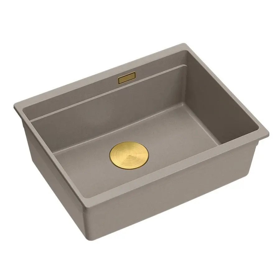 Quadron Granitový dřez Logan 100 Beige Měď HQJ6045U4_PVDC1_U