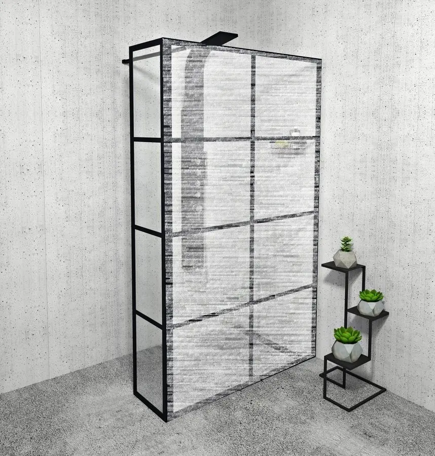Gelco CURE BLACK přídavný panel 350mm, čiré sklo