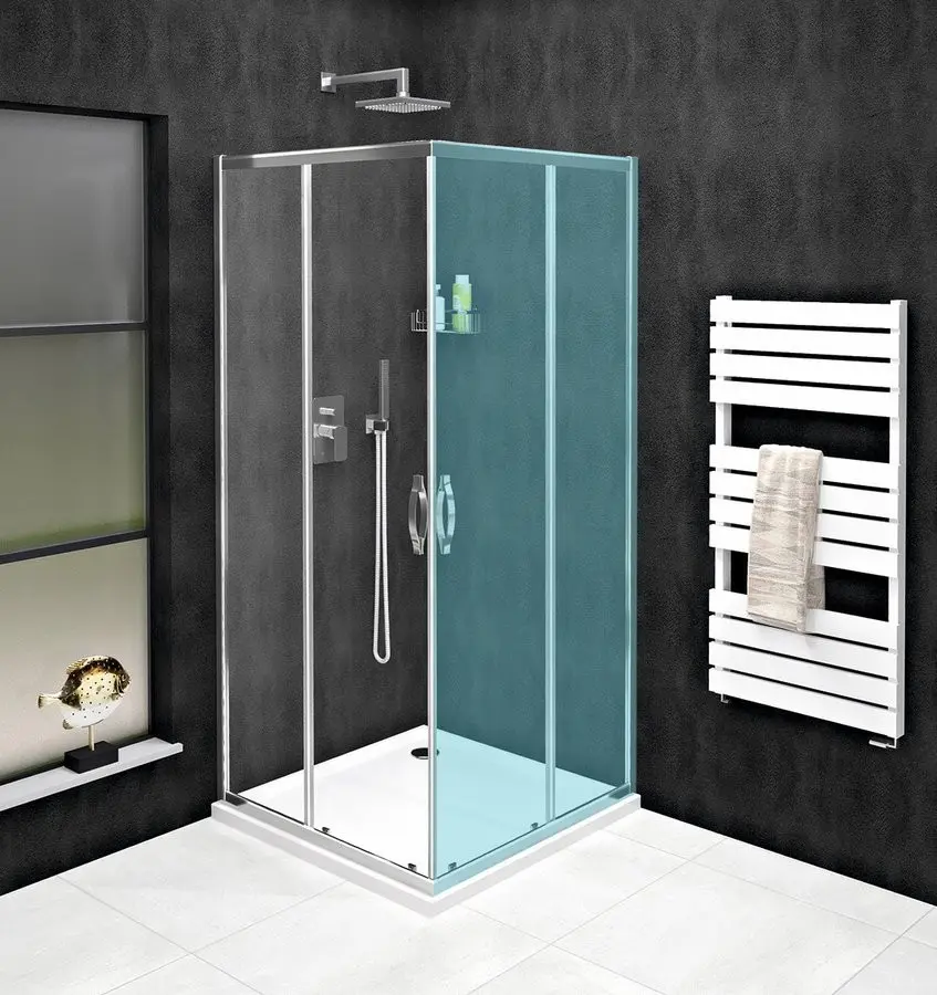 Gelco Sigma - Sprchové dveře Simply dvoudílné 98-100 cm, Coated Glass, lesklý
