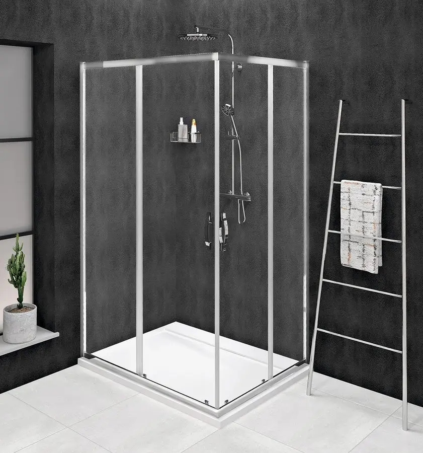 GELCO SIGMA SIMPLY CHROM Obdélníkový sprchový kout 900x800 čiré sklo, GS2190-GS2180 GS2190-GS2180
