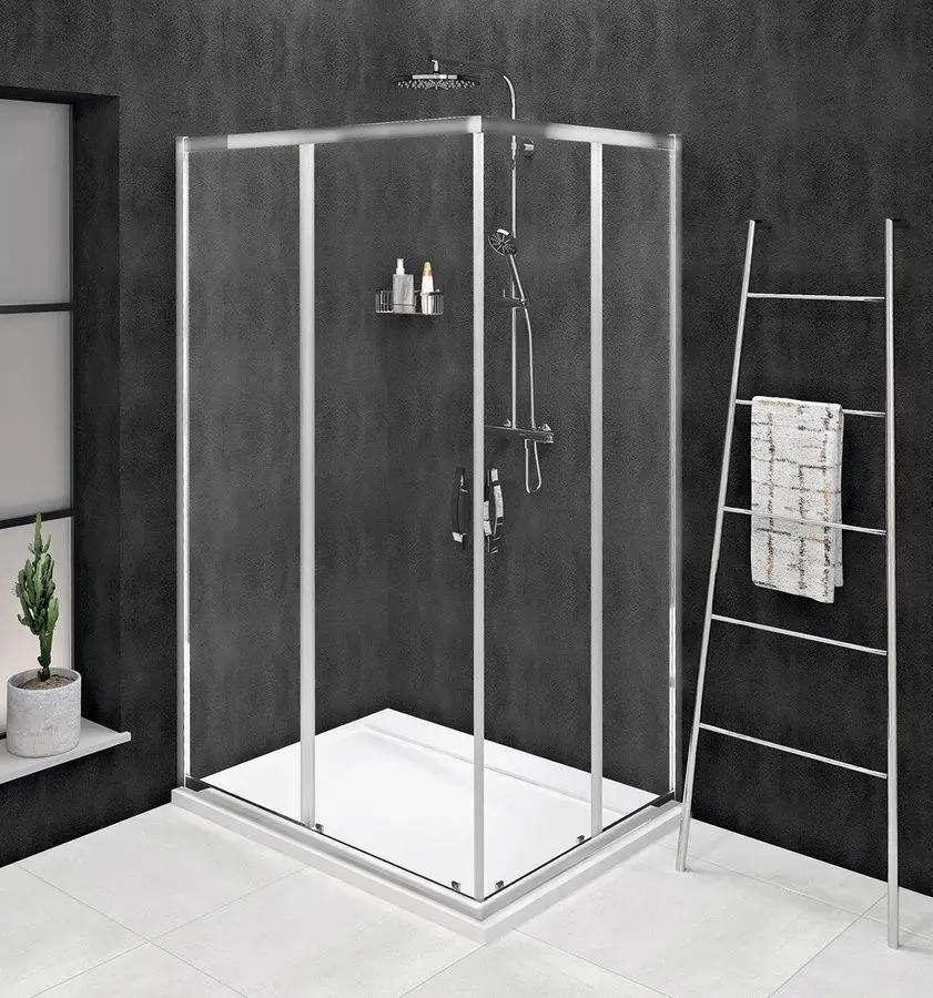 GELCO SIGMA SIMPLY CHROM Obdélníkový sprchový kout 1100x1000 čiré sklo, GS2111-GS2110 GS2111-GS2110