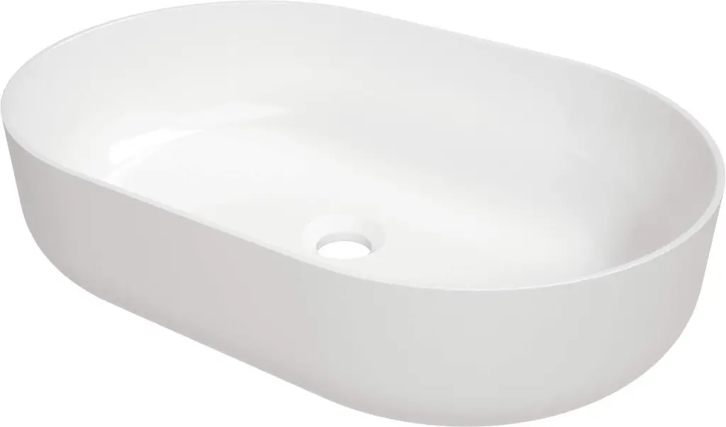 Deante Umyvadlo na desku Round 58x38 cm - CGR 6U6S, keramika