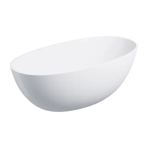 OMNIRES SHELL M+ volně stojící vana, 148 x 75 cm, bílá mat SHELL148WWBM