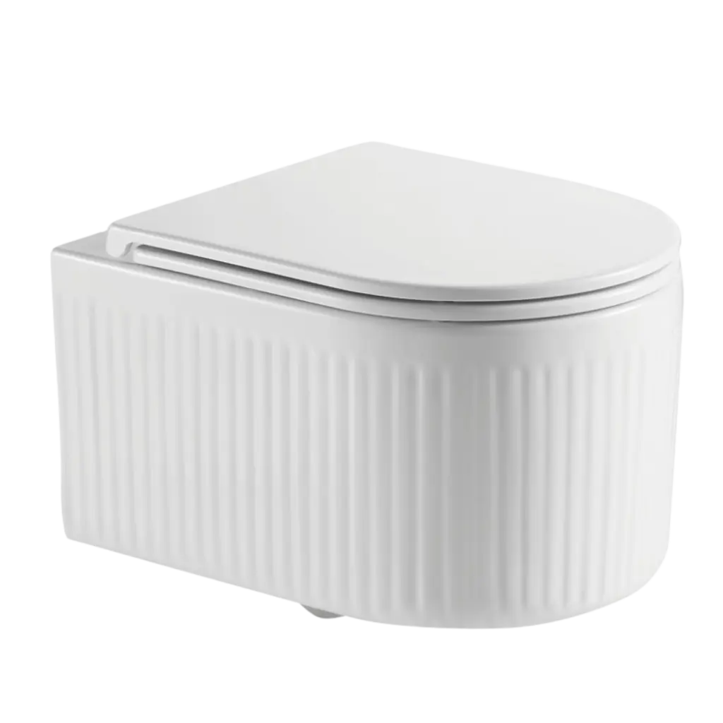 INVENA Závěsná WC mísa, GLAMOUR /VÍROVÉ SPLACH/, včetně soft/close sedátka CE-92-001-L
