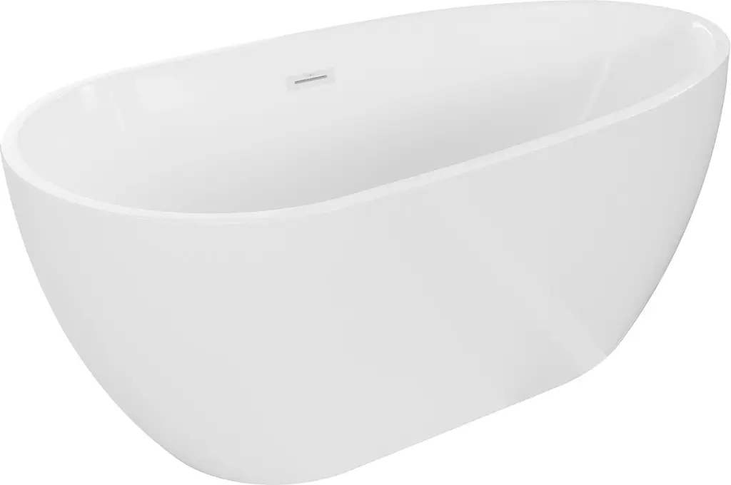 MEXEN/S Eos volně stojící vana 150 x 75, bílá, sifon a přepad bílá 52471507500-20