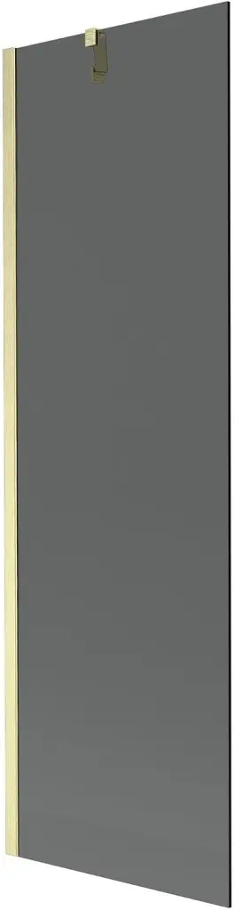 MEXEN/S Next vanová zástěna FIX 60 x 150, grafit, zlatá kartáčovaná 895-060-000-00-40-55