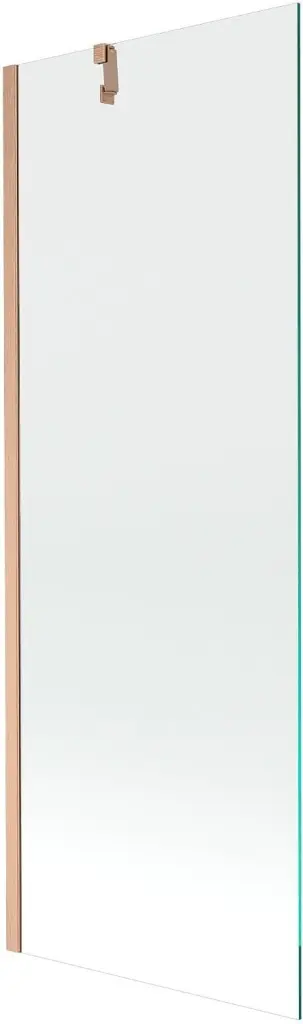 MEXEN/S Next vanová zástěna FIX 70 x 150, transparent, měď kartáčovaná 895-070-000-00-00-65