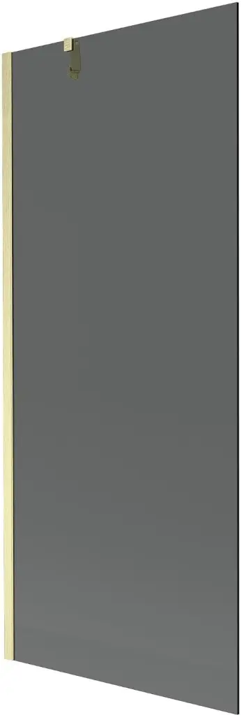 MEXEN/S Next vanová zástěna FIX 80 x 150, grafit, zlatá kartáčovaná 895-080-000-00-40-55