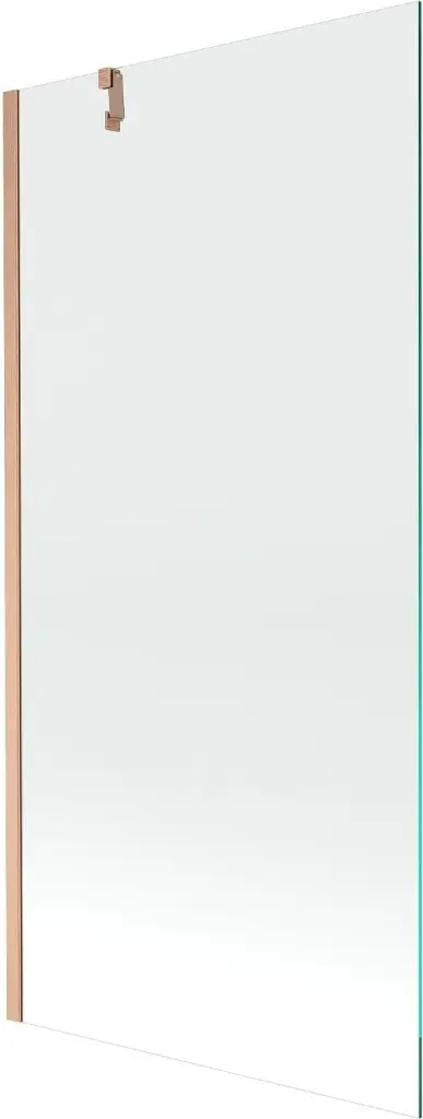 MEXEN/S Next vanová zástěna FIX 90 x 150, transparent, měď kartáčovaná 895-090-000-00-00-65