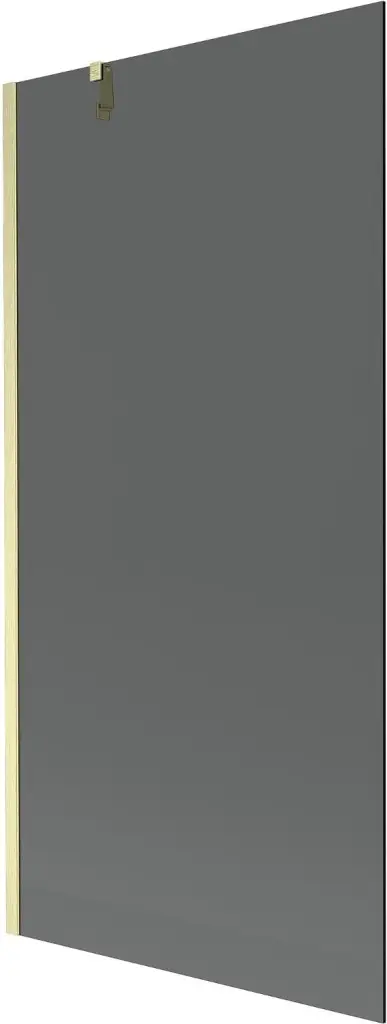 MEXEN/S Next vanová zástěna FIX 90 x 150, grafit, zlatá kartáčovaná 895-090-000-00-40-55