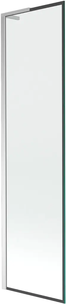 MEXEN/S Next L vanová zástěna FIX 50 x 150, černá vzor, chrom 895-050-000-03-70-01