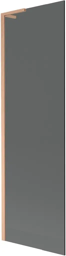 MEXEN/S Next L vanová zástěna FIX 60 x 150, grafit, měď kartáčovaná 895-060-000-03-40-65