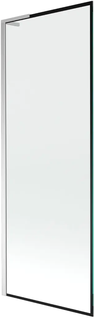 MEXEN/S Next L vanová zástěna FIX 70 x 150, černá vzor, chrom 895-070-000-03-70-01