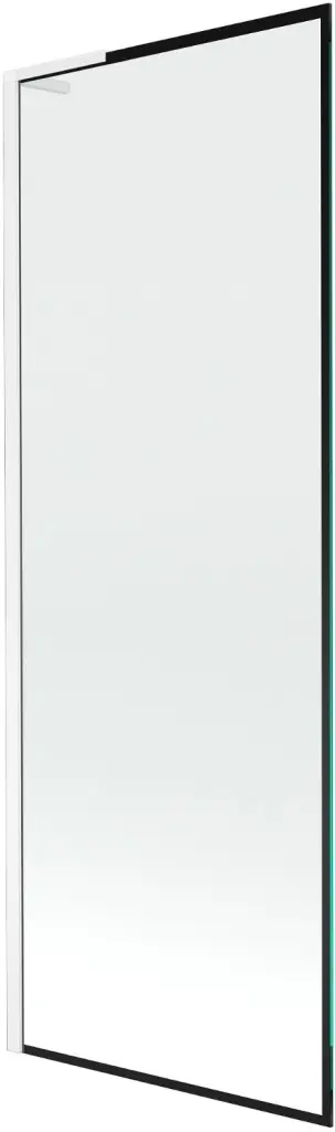 MEXEN/S Next L vanová zástěna FIX 70 x 150, černá vzor, bílá 895-070-000-03-70-20