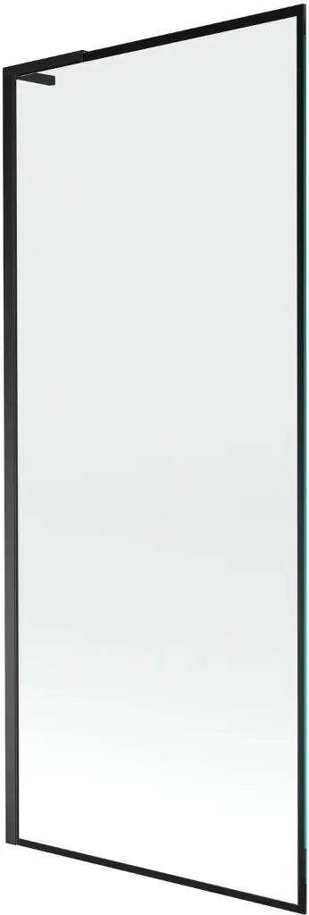 MEXEN/S Next L vanová zástěna FIX 80 x 150, černá vzor, černá 895-080-000-03-70-70
