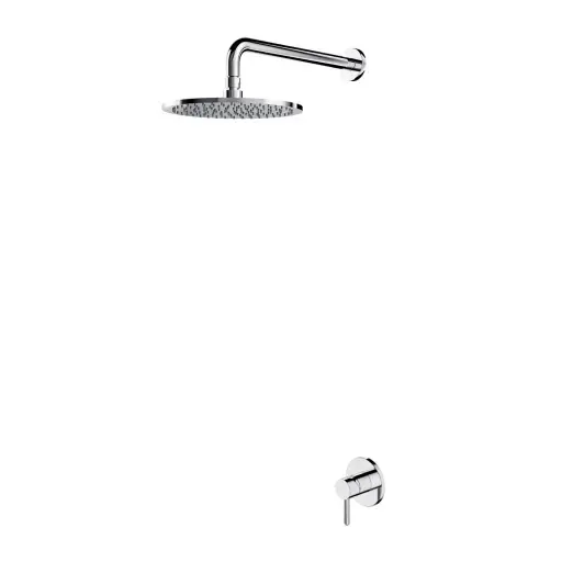 OMNIRES Y - Set sprchové podomítkové baterie a horní sprchy, s tělesem, průměr 25 cm, chrom SYSY36CR