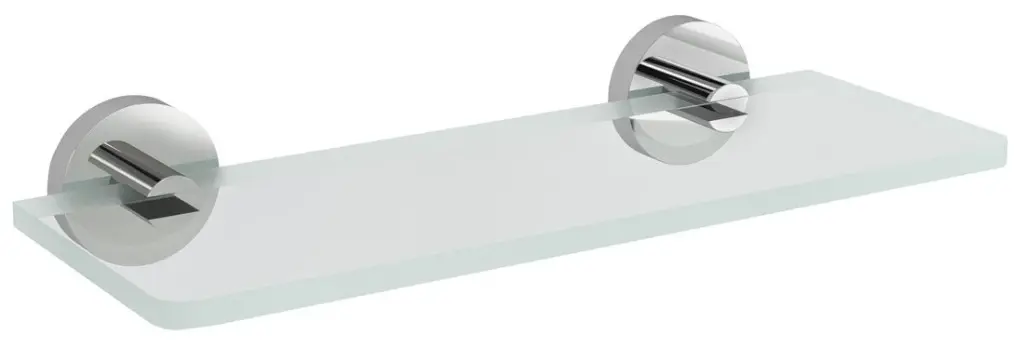 Sapho X-Round - Polička, délka 20 cm, čiré sklo/chrom XR009-12