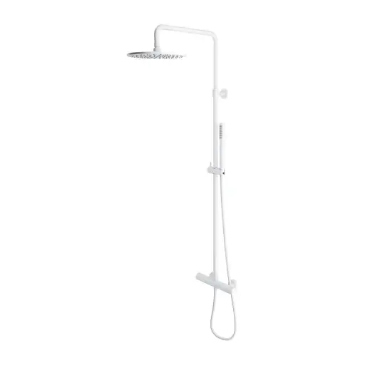 OMNIRES Y - Sprchový set s termostatem, průměr 25 cm, matná bílá Y1244SUWM