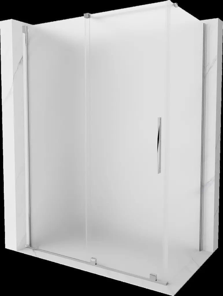 MEXEN/S Velar sprchový kout, posuvné dveře 150 x 90, dekor, chrom 871-150-090-31-01