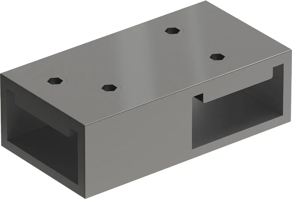 MEXEN Spojka stabilizačních vzpěr pro sprchové zástěny Kioto gum metal kartáčovaná 800-09-95