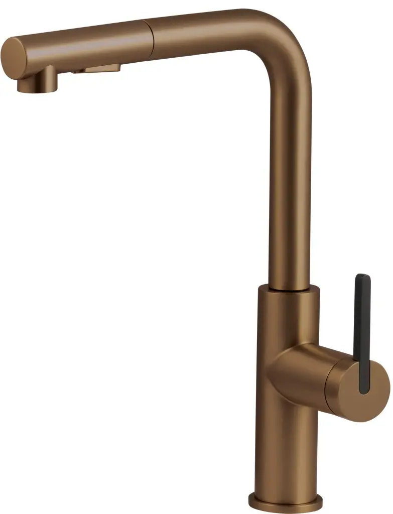 DEANTE Kuchyňská baterie Momi kartáčovaný bronz, s výsuvnou hubicí BKM_C73M