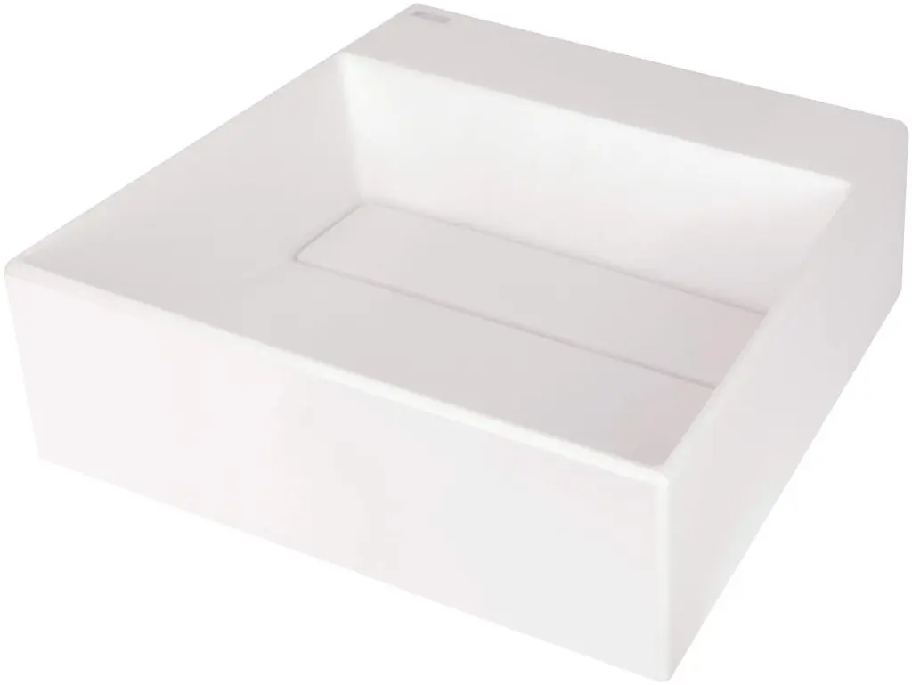 Deante Umyvadlo na desku Correo 40x40 cm - CQR AU4M, granit, alabastr