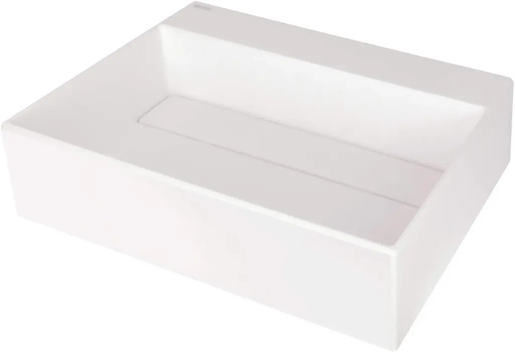 Deante Umyvadlo na desku Correo 50x40 cm - CQR AU5M, granit, alabastr