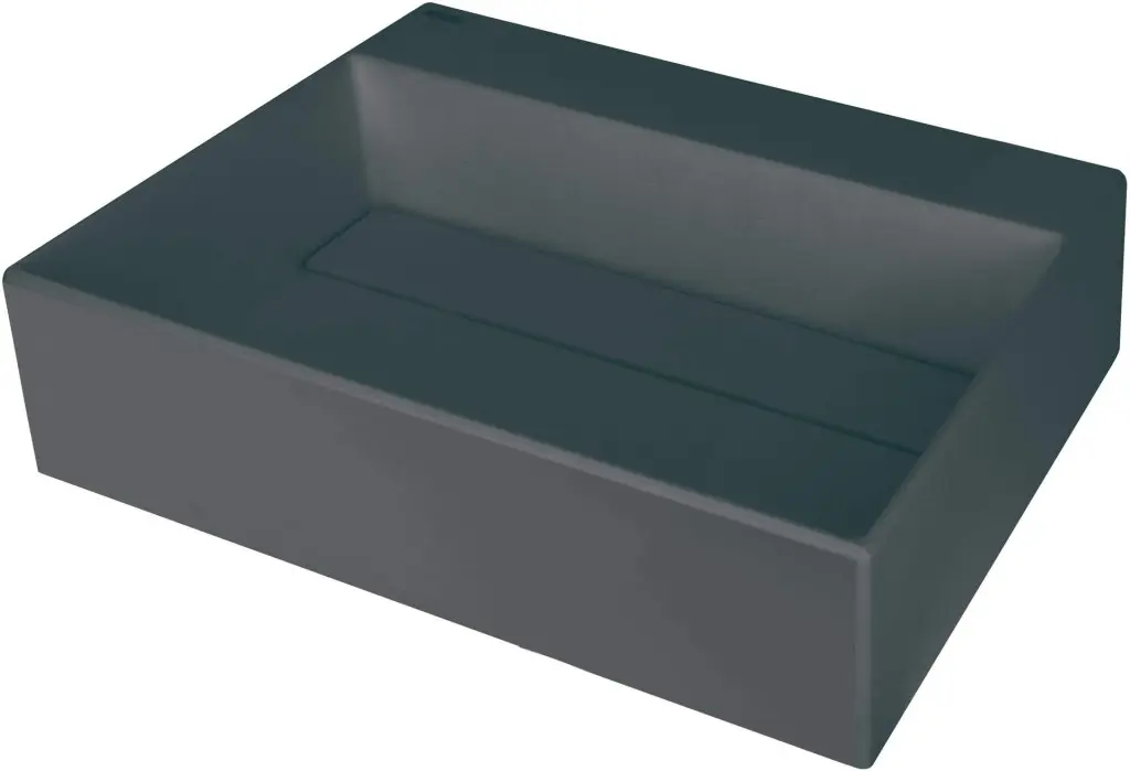 Deante Umyvadlo na desku Correo 50x40 cm - CQR TU4M, granit, antracit metalic