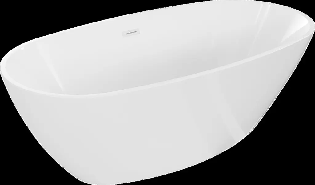MEXEN/S Eris volně stojící vana 180 x 95, bílá, sifon a přepad bílá 53441809500-20