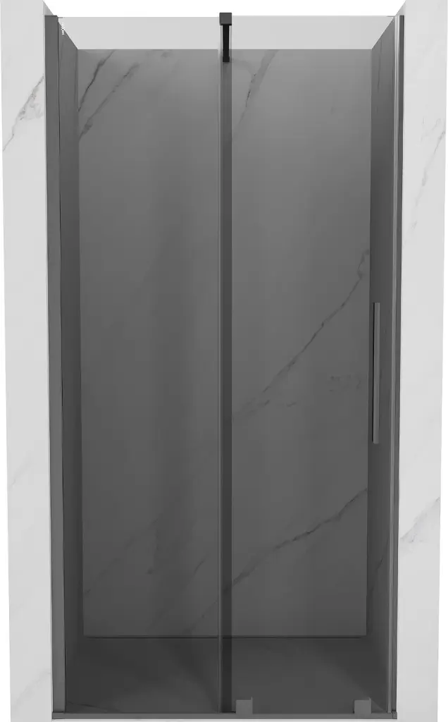 MEXEN/S Velar posuvné sprchové dveře 110, grafit, grafit metal 871-110-000-41-95