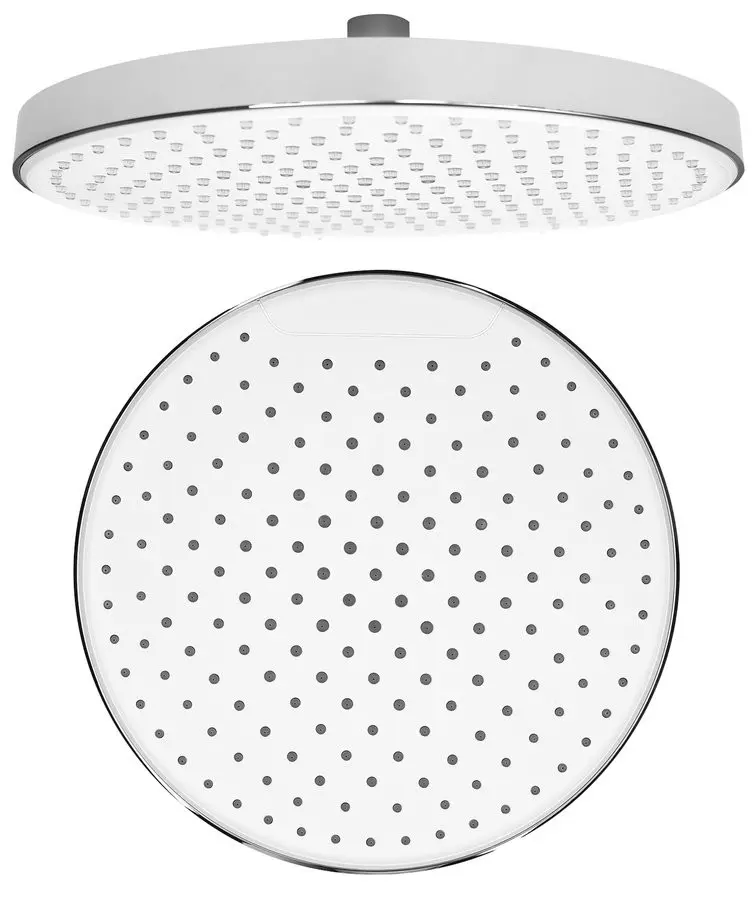 SAPHO Hlavová sprcha, průměr 255, silikon trysky, ABS/chrom/bílá SK151
