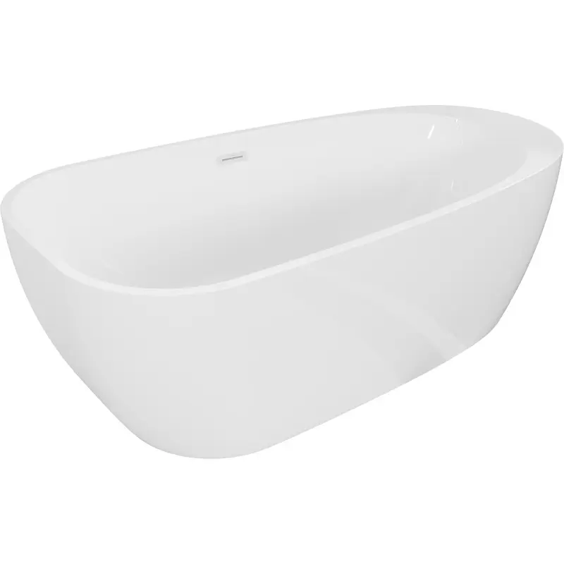 MEXEN/S Giada volně stojící vana 170 x 90, bílá lesk, sifon a přepad bílá 52741709000-20
