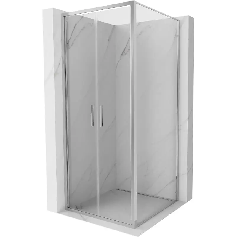 MEXEN/S Exo sprchový kout dveře křídlové 90 x 90, transparent, chrom 814-090-090-01-00