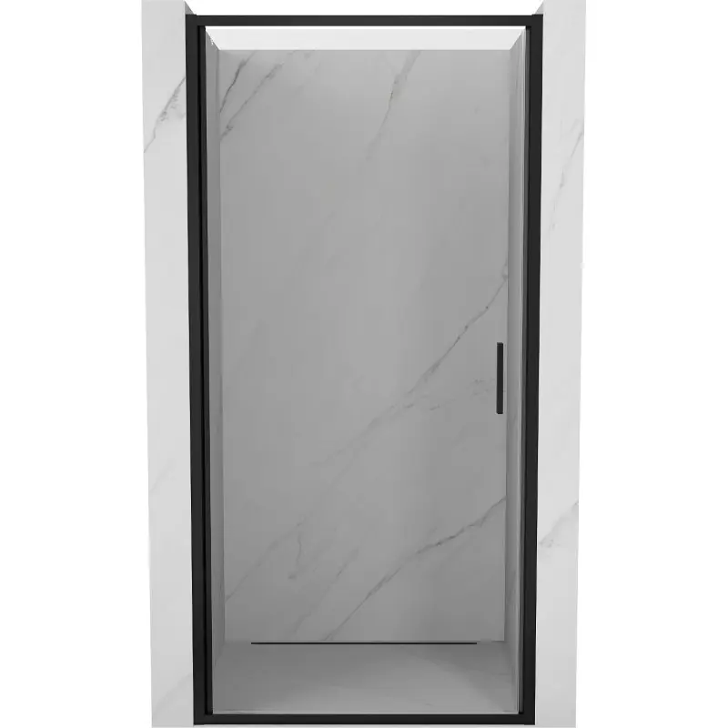 MEXEN Exo sprchové dveře křídlové 85, transparent, černá 817-085-000-70-00