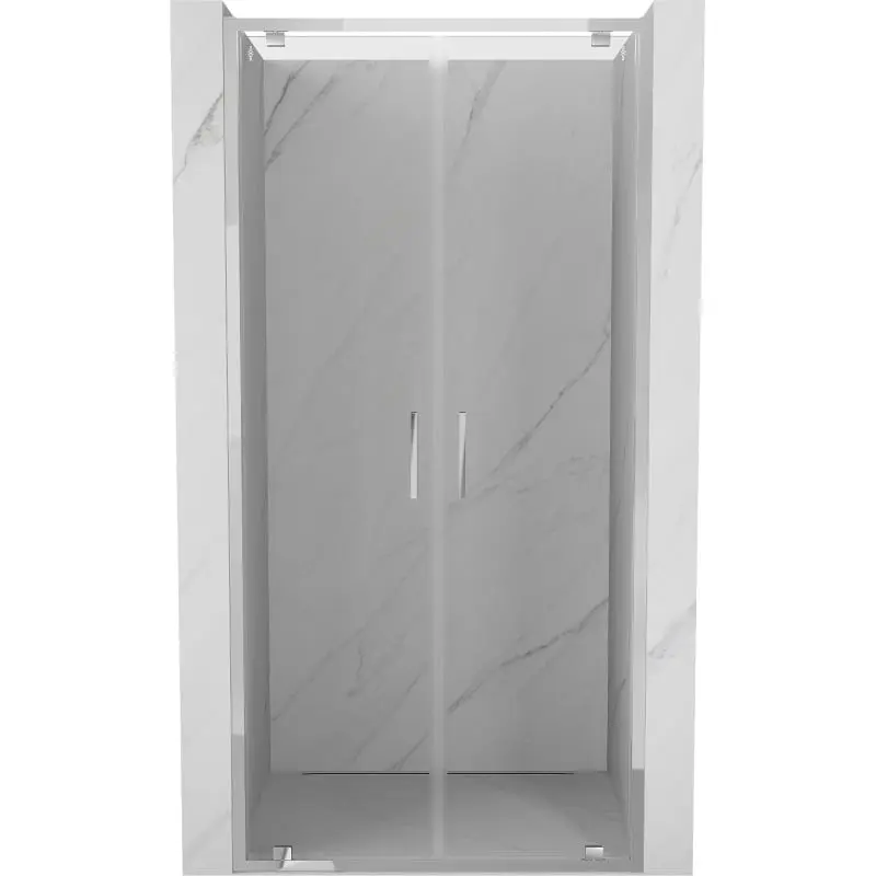MEXEN Exo sprchové dveře křídlové 80, transparent, chrom 8182-080-000-01-00
