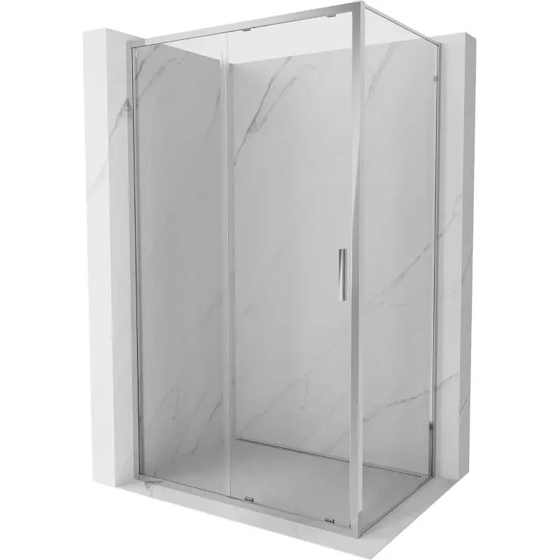 MEXEN/S Exo sprchový kout, posuvné dveře 130 x 85, transparent, chrom 8151-130-085-01-00